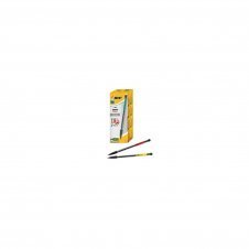 PAQUETE 12 UDS BIC DE PORTAMINAS COLORES SURTIDOS 0.7 MM TRANSPARENTE CON GOMA BIC820959