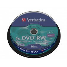 DVD-RW VERBATIM 10 UNIDADES 4.7GB 4x 43552