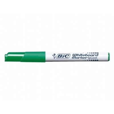 Bic Velleda 1741 Marcador para Pizarra - Punta de 4.5 mm - Trazo 1.4mm - Tinta con Base de Acetona - Borrado Optimo - Larga Duracion - Color Verde