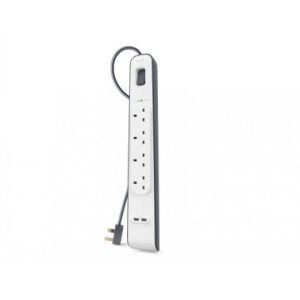 Belkin - Protector contra sobretensiones - conectores de salida: 4 - Alemania