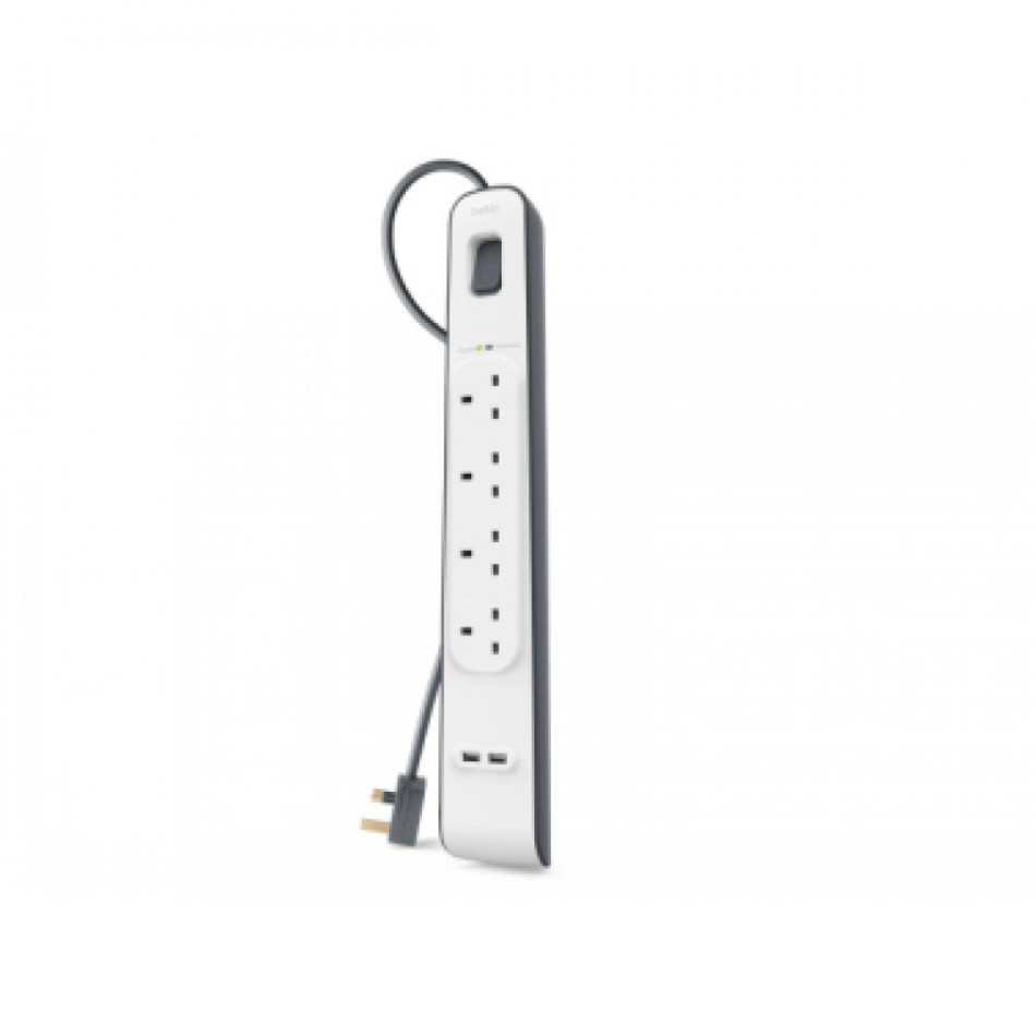 Belkin - Protector contra sobretensiones - conectores de salida: 4 - Alemania