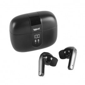 Auriculares Iggual inalámbricos TWS, Bluetooth, negro