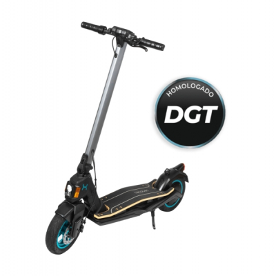 Cecotec Bongo Serie S+Infinity Patinete Electrico - 750W - Autonomia 30km - Ruedas 10 Tubeless - 4 Modos de Conduccion - Frenos Disco y E-ABS - Velocidad 25km/h - Tiempo Carga 5h - Color Negro