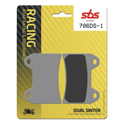 DS Racing Dual Sintered Brake Pads SBS 706DS1