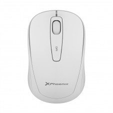 Phoenix m250 ratón inalámbrico 2.4 ghz receptor usb hasta 1600 dpi compatible con pc mac portátil color blanco