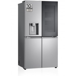 Frigorífico americano LG GMG960MBEE, 180 x 92 cm, con dispensador, Instaview, inox