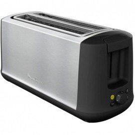 Tostador Moulinex LS342D10, 2 ranuras larga, 1700W, inox