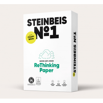 PAQ. 500H PAP STEINBEIS CLASSIC WHITE A3 80GR RECI