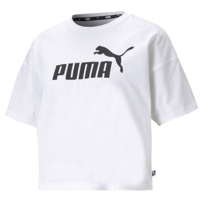 Camiseta PUMA ESS CROPPED LOGO TEE 586866 02 Blanco