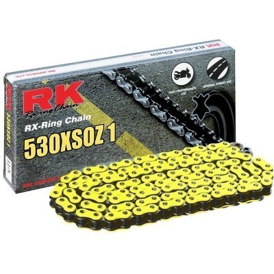 Cadena RK FY530XSO con 118 eslabones amarillo YY530XSO-118