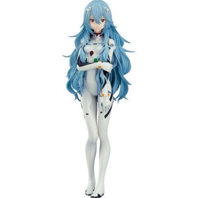 Figura good smile company pop up parade rebuild of evangelion rei ayanami pelo largo