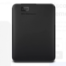 Disco Duro Western Digital Externo 6TB Portatil Elements USB 3.2 Gen 1 Color Negro