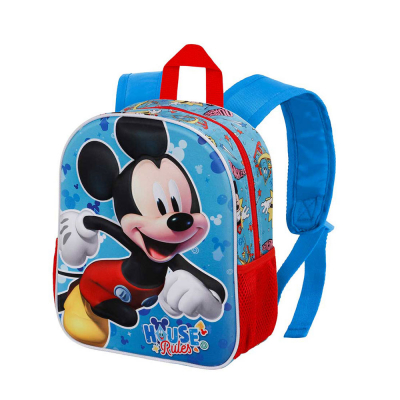 Mochila 3d pequeña mickey mouse house 8,5 l