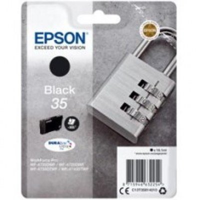 Cartucho tinta epson c13t35814010 negro durabrite ultra ink 35 - 900 paginas - candado