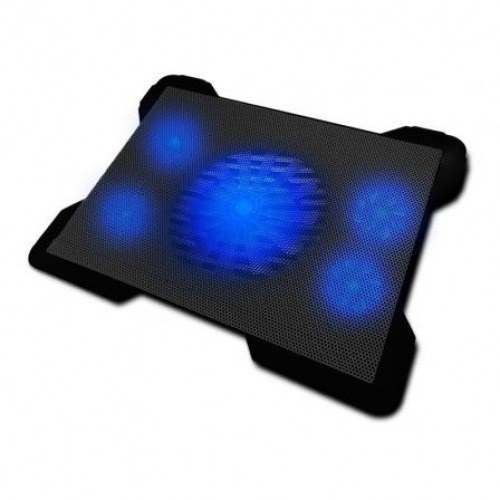Soporte Refrigerante Woxter Notebook Cooling Pad 1560R para Portátiles hasta 17/ Iluminación LED