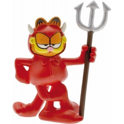 Figura plastoy series tv garfield garfield demonio pvc