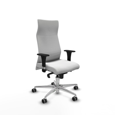 Albacete dirección sincro bali blanco brazos 1D cromados base aluminio ruedas 65 engomadas