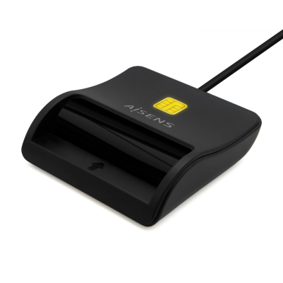 Lector De Tarjeta Inteligente DNI, USB-C, Negro