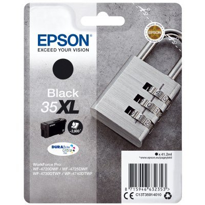 Epson T3591 (35XL) Negro Cartucho de Tinta Original - C13T35914010
