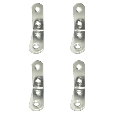Ángulo refuerzo an24, acero inoxidable, 40 x 40 x 16 mm. 4 unidades