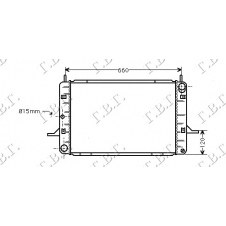 RADIADOR 1,6-1,8cc (60x37)CVH