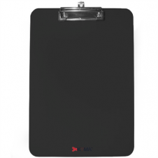 Tabla Agarrapapel Kyma Acrílico Tamaño Carta con Broche Tipo Clip Color Negro