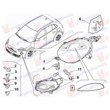 MODURA FARO DELANTERO (O)