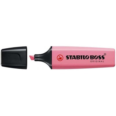 Stabilo Boss 70 Pastel Marcador Fluorescente - Trazo entre 2 y 5mm - Recargable - Tinta con Base de Agua - Color Rosa Cerezo en Flor