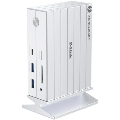 Docking Thunderbolt 4 D-Link DUF-E01/E/ 5xUSB/ 2xUSB Tipo-C/ 2xThunderblot/ 1xDisplayPort/ 1xHDMI 4K/ 1xRJ45/ 1xJack 3.5/ 1xLector de Tarjetas/ Blanco
