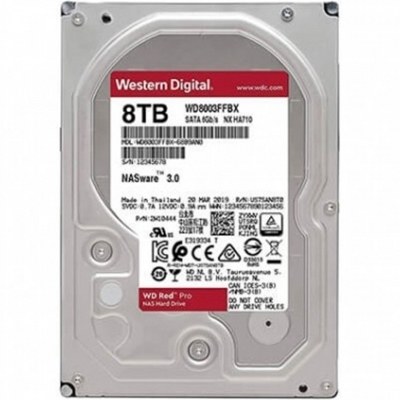 Disco duro interno hdd wd western digital nas red pro wd8003ffbx 8tb 3.5pulgadas sata 3 7200rpm 256mb