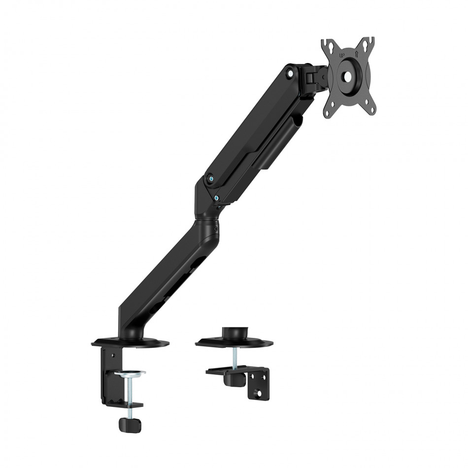 AISENS - SOPORTE DE MESA ECO CONTRAPESO GIRATORIO E INCLINABLE PARA MONITOR/TV 9KG (3 PIVOTES, 1 BRAZO) DE 17-32, NEGRO