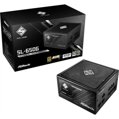 650W ASRock Steel Legend SL-650G 650W ATX 80+ Gold black retail