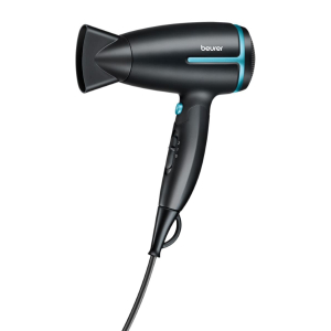 Secador de pelo de viaje plegable Beurer HC25LE, 1600W, iónico