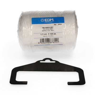 Cordel rafia blanco 600/1 calibre 1,7 mm x 120 m