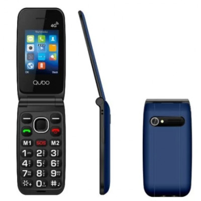 Teléfono Móvil Qubo NEONW-BL 4G para Personas Mayores/ Azul