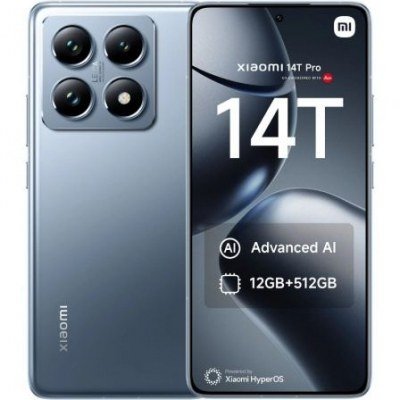 Smartphone Xiaomi 14T Pro 12GB/ 512GB/ 6.67/ 5G/ Azul Titanio