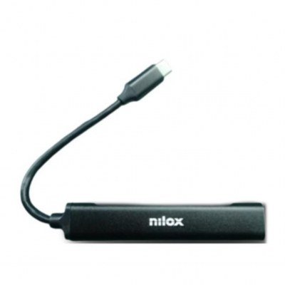 Hub nilox 1 x usb 3.0 - 3 x usb 2.0 salida usb tipo c