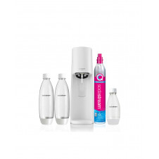 SodaStream Terra Bianco Value Pack Metal, Plástico, Tereftalato de polietileno (PET) Blanco