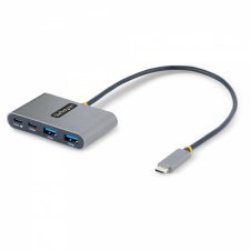 StarTech.com Hub Concentrador USB-C de 4 Puertos con Entrega de Alimentación de 100W de Paso - Ladrón USB Tipo C - - 2x USB-A + 2x USB-C - 5Gbps - C
