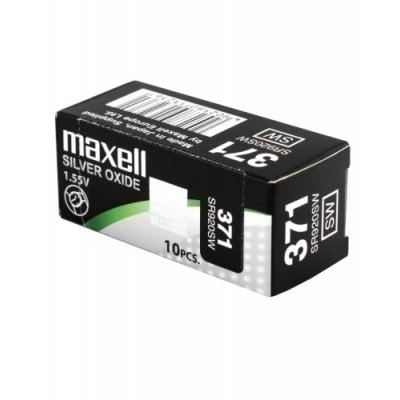 MAXELL MICRO PILAS PLANAS ÓXIDO DE PLATA 1,55V - SR0920SW 371 CAJA 10U