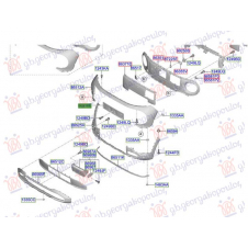PLACA DE MATRÍCULA DELANTERA DE PLÁSTICO (O)