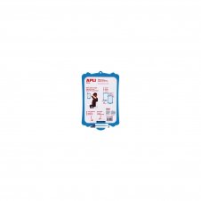PIZARRA RIGIDA PARA ROTULADORES APLI KIDS DOBLE CARA INCLUYE 2 ROTULADORES BORRADOR AGUJERO SUPERIOR PARA COLGAR BLANCO 12916