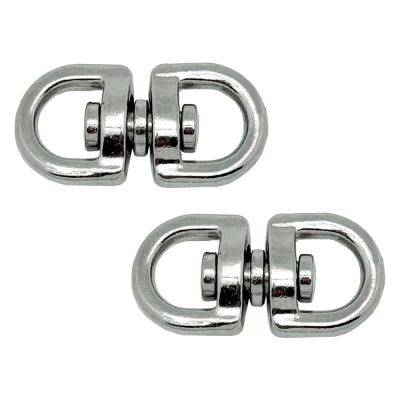 Anilla giratoria ap12, acero níquelado, 10 mm, 3/8. 2 unidades