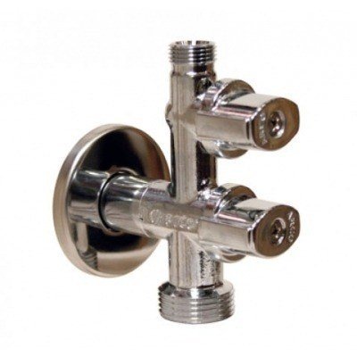 LLAVE LAVADORA DOBLE ARCO MACHO - MACHO Ø 1/2 X 3/8 X 3/4