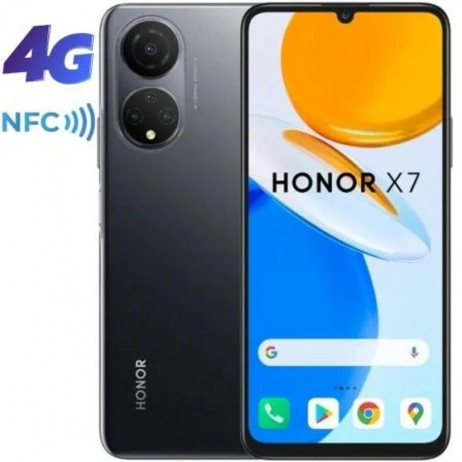 Smartphone Honor X7 4GB/ 128GB/ 6.74/ Negro Medianoche