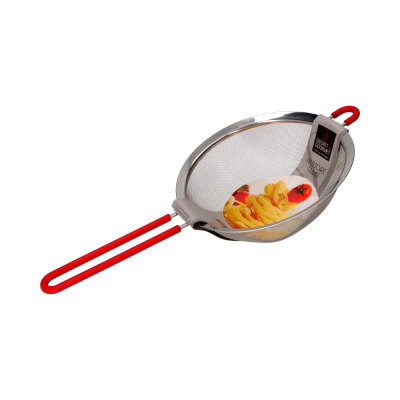 Colador inoxidable con mango de silicona 20 cm