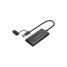 Conceptronic StreamVault BIAN03B lector de tarjeta USB 3.2 Gen 1 (3.1 Gen 1) Type-A Negro