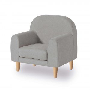 Sillón infantil individual en tela gris · Code SL121T-14