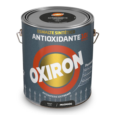 Esmalte sintético metálico antioxidante oxiron negro pavonado 750ml titan 5809047