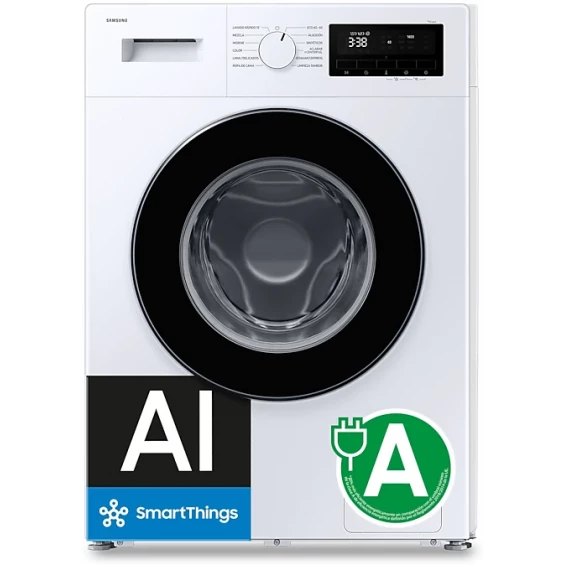Lavadora Samsung WW80FG3M05AWEC, 8 kg, 1400 rpm, clase A, blanco